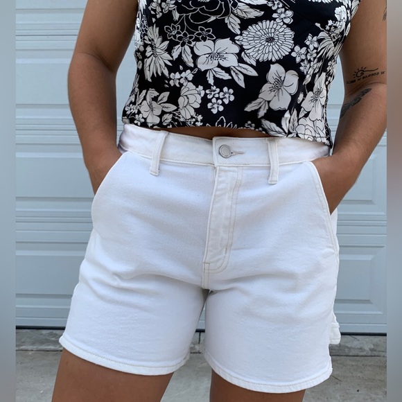 High Rise Utility Shorts - Off White - Picture 8 of 12